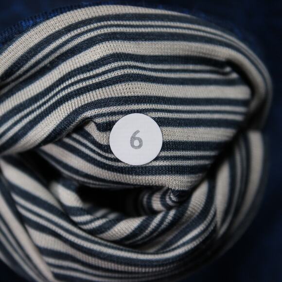 Lululemon Wunder Under Crop Women 6 Blue Geo Star Print 22” High Rise - Picture 8 of 9